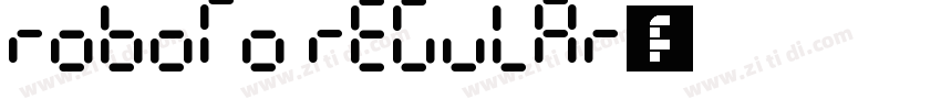 Roboto Regular英文字体字体转换